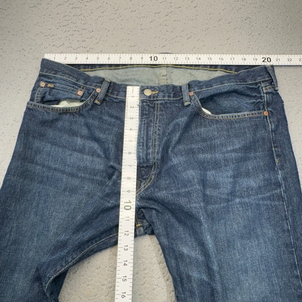 Polo Ralph Lauren Jeans Mens 40x32 Blue Hampton Relaxed Straight 5 Pocket Preppy